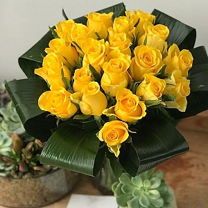 20 Yellow Roses