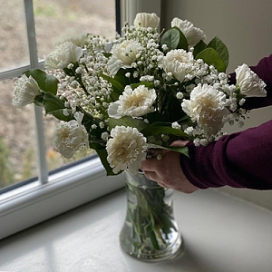 White Carnations Subscription