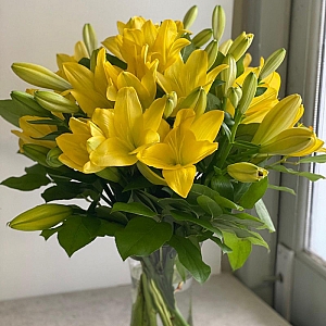 Yellow Lilies delivery to UK [United Kingdom]